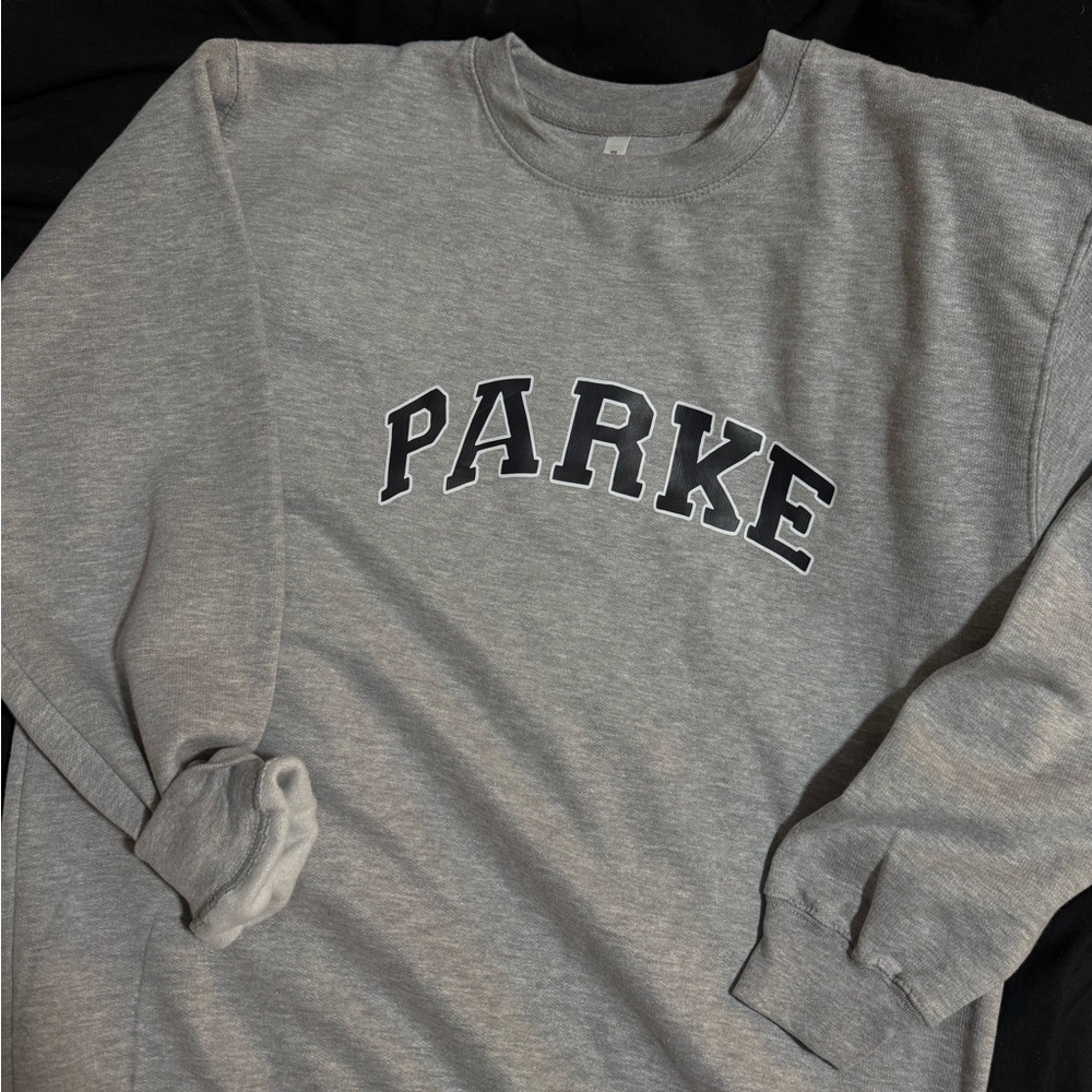 Parke Light Gray Crewneck Sweater